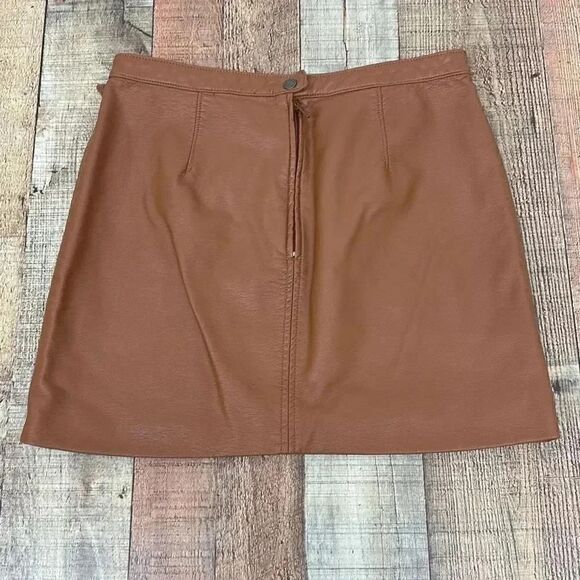 Free People Faux Leather Mini Skirt - Picture 8 of 8